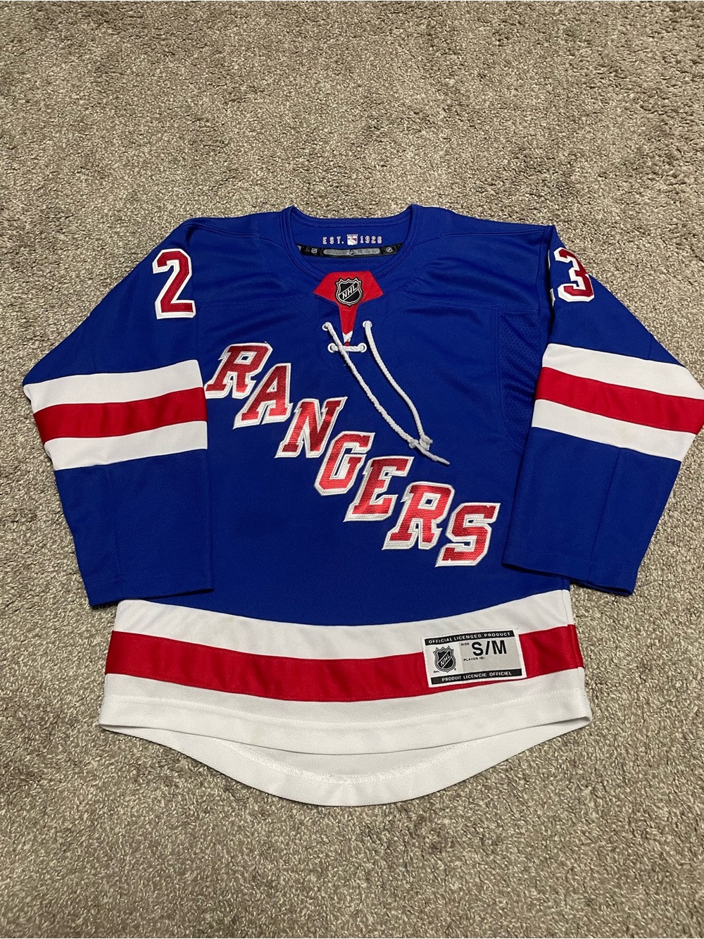 NHL New York Rangers Fox Jersey Youth Size Small/Medium